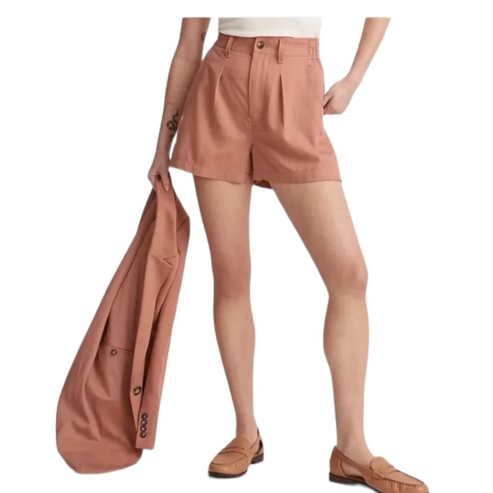 Madewell‎ Neale Shorts in Drapeweave Dried Rose Size 14 Casual Feminine Summer